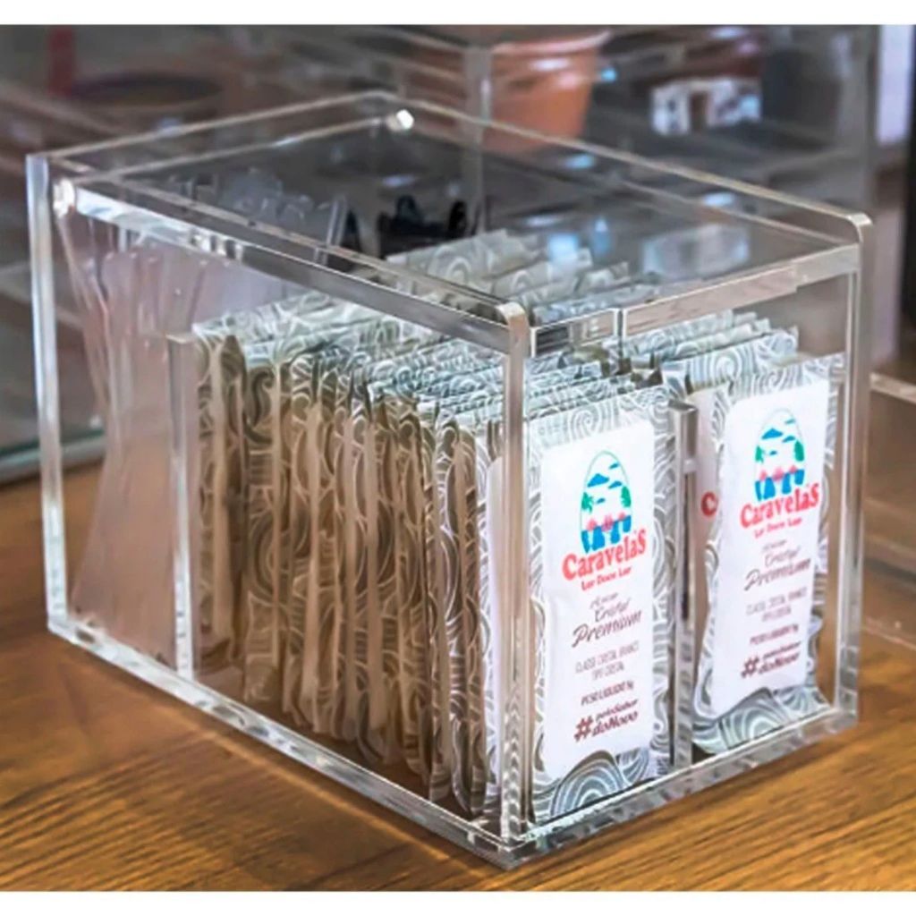 Porta Saches de Açúcar e Adoçante (Cantinho do Café) em Oferta na Shopee