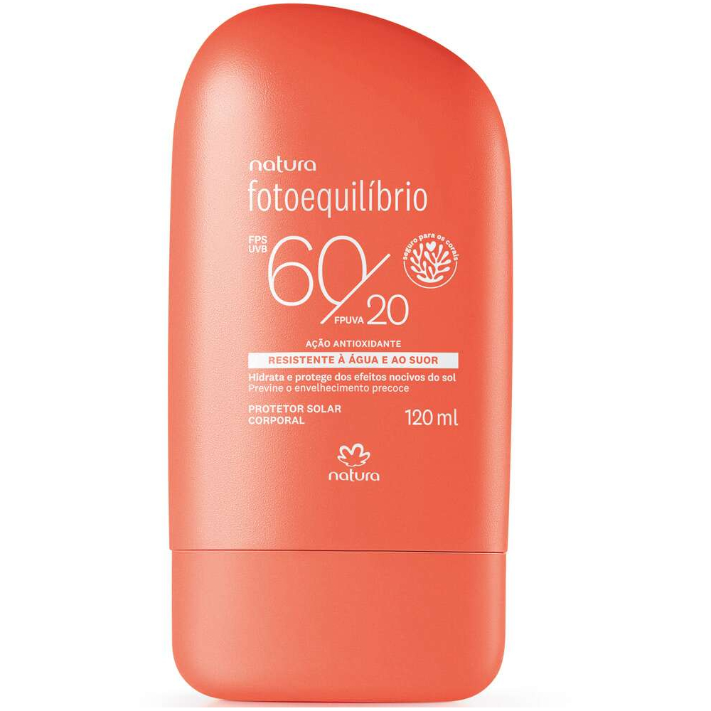 Loção Protetor Solar Corporal FPS 60 / FPUVA 20 Fotoequilíbrio Natura 120 ml