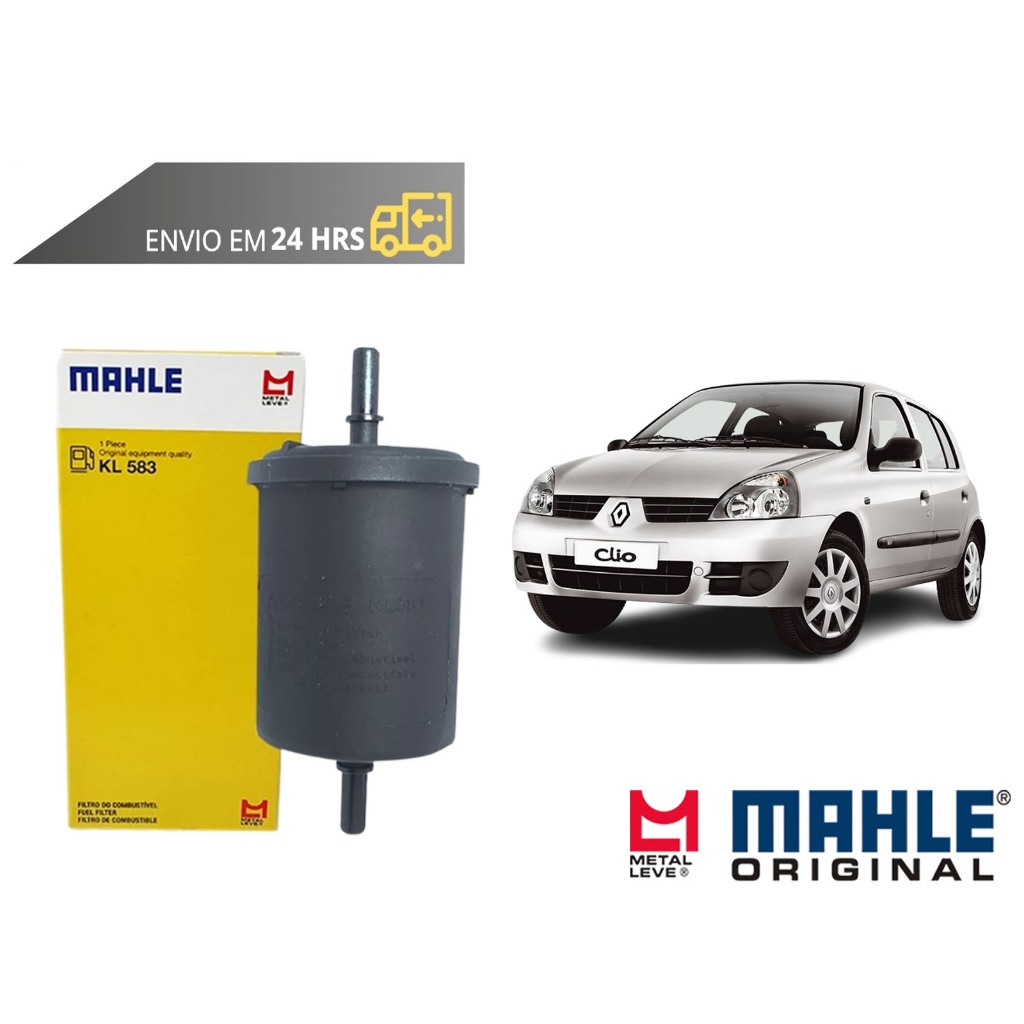 Filtro de Combustível Renault Clio todos de 2000 a 2016 Original Mahle Metal Leve em Oferta na Shopee