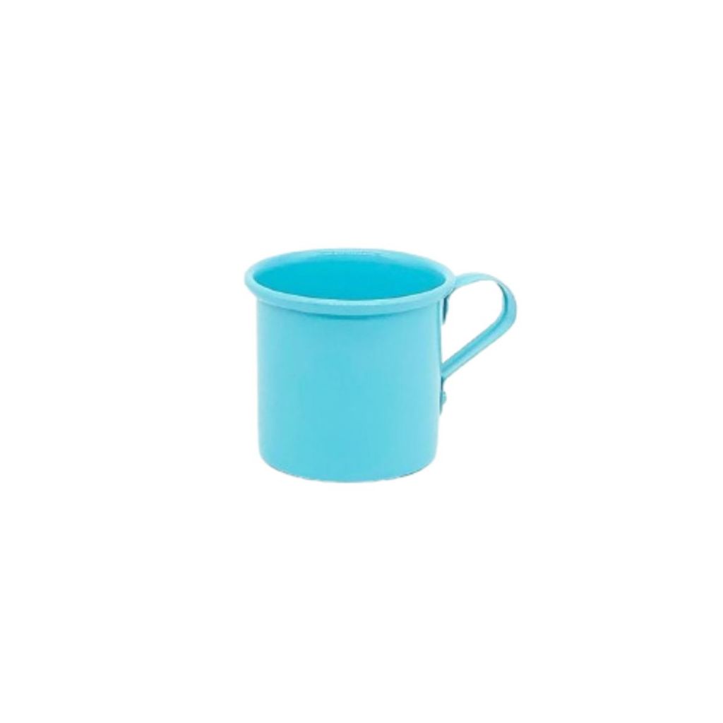 Kit 6 Caneca Xicara Pequena Cha Cafe Aluminio Colorida 100ml