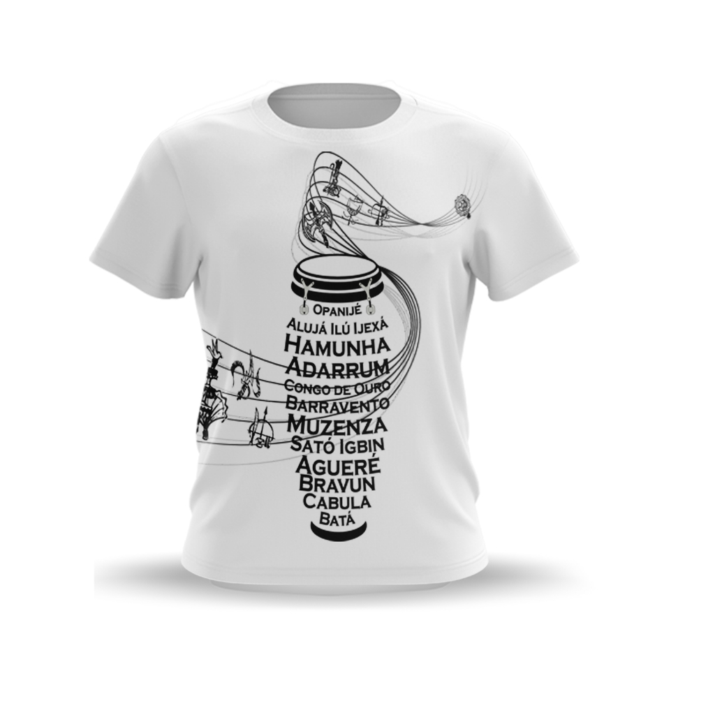 CAMISETA OGÃ BRANCA UMBANDA & CANDOMBLÉ - TECIDO DRYFIT - SUBLIMADA - COD.530