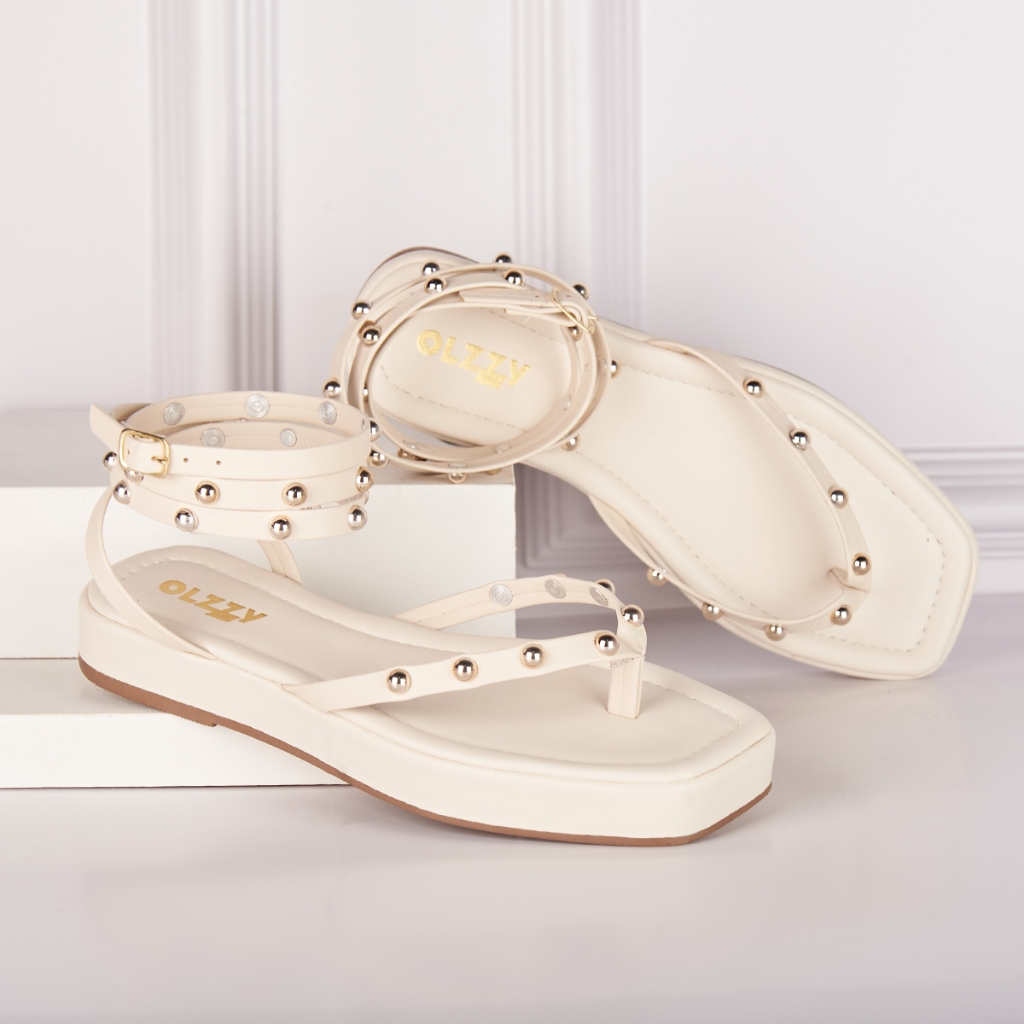 Sandália Flat Feminina De Dedo Tiras Brilho Rasteira De Dedinho Asa Delta Delicada Leve Confortável