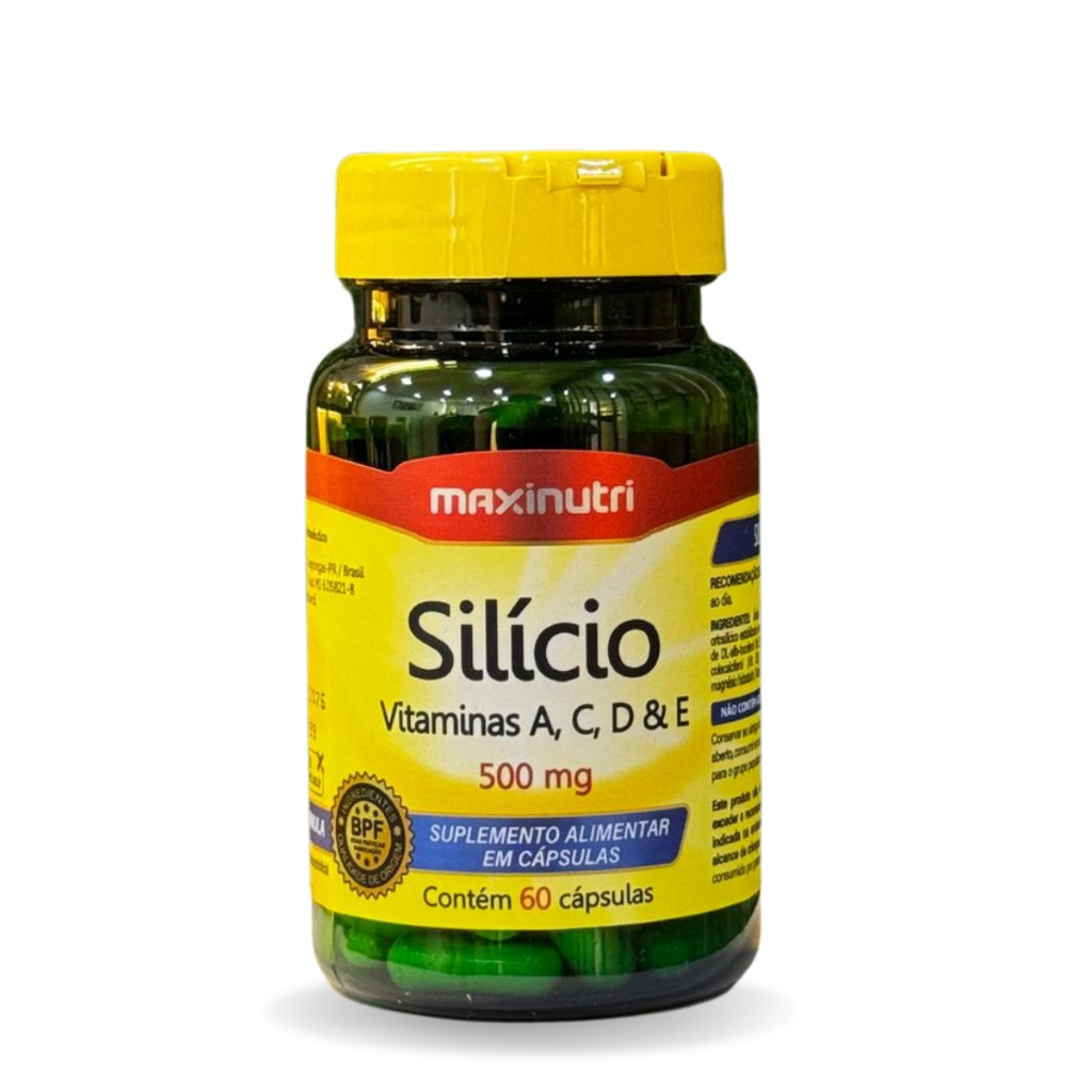 Silício com Vitaminas A, C, D e E Maxinutri Suplemento Alimentar 60 Cápsulas
