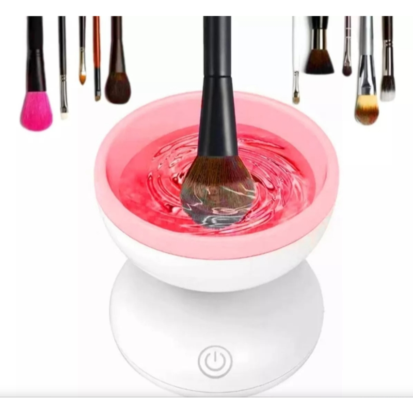 Limpador De Pincel Maquiagem Maquina Elétrica Usb Cosmeticos