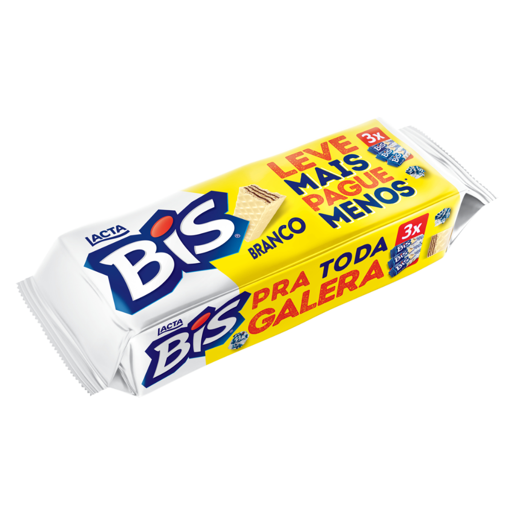 Bis Branco - Kit Com 3 Unidades De 100,8g em Oferta na Shopee