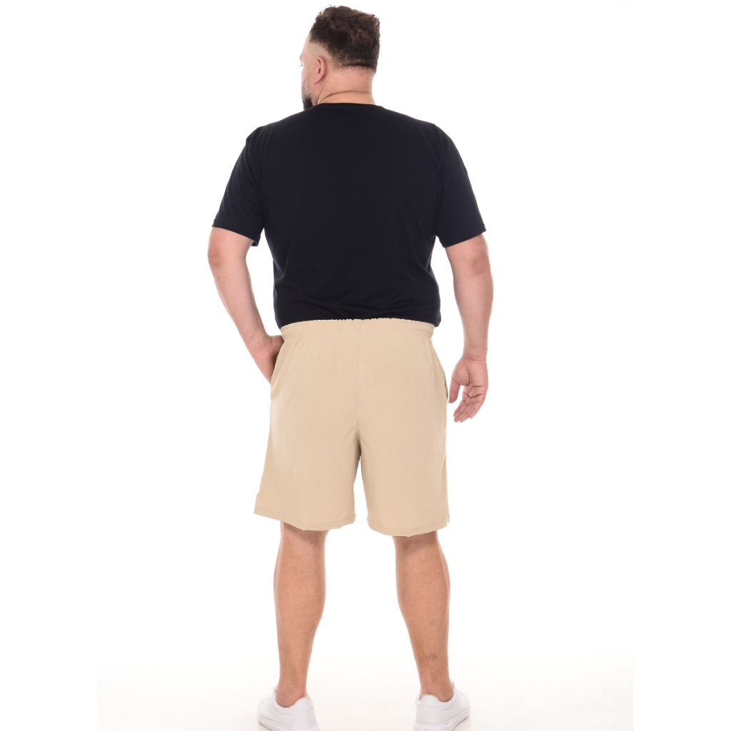 Short Tactel Masculino Plus Size Super Premium - G1 ao G5 (veste do 48 ao 62)