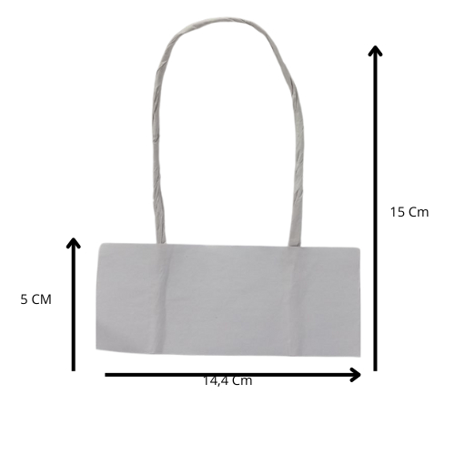 200 Unidades Alça branca Papel Kraft Torcido Para Sacolas em Oferta na Shopee