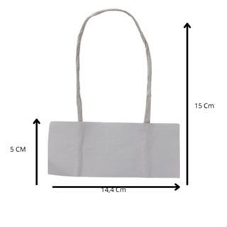 100 Unidades Alça branca Papel Kraft Torcido Para Sacolas em Oferta na Shopee