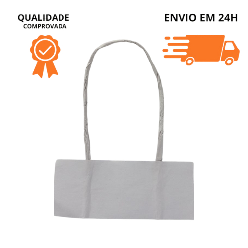 100 Unidades Alça branca Papel Kraft Torcido Para Sacolas
