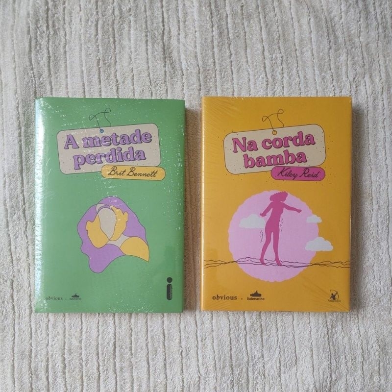 Livro A Metade Perdida e Na Corda Bamba NOVO LACRADO Clube do Livro Bom dia Obvious Intrínseca - Brit Bennett Kiley Reid