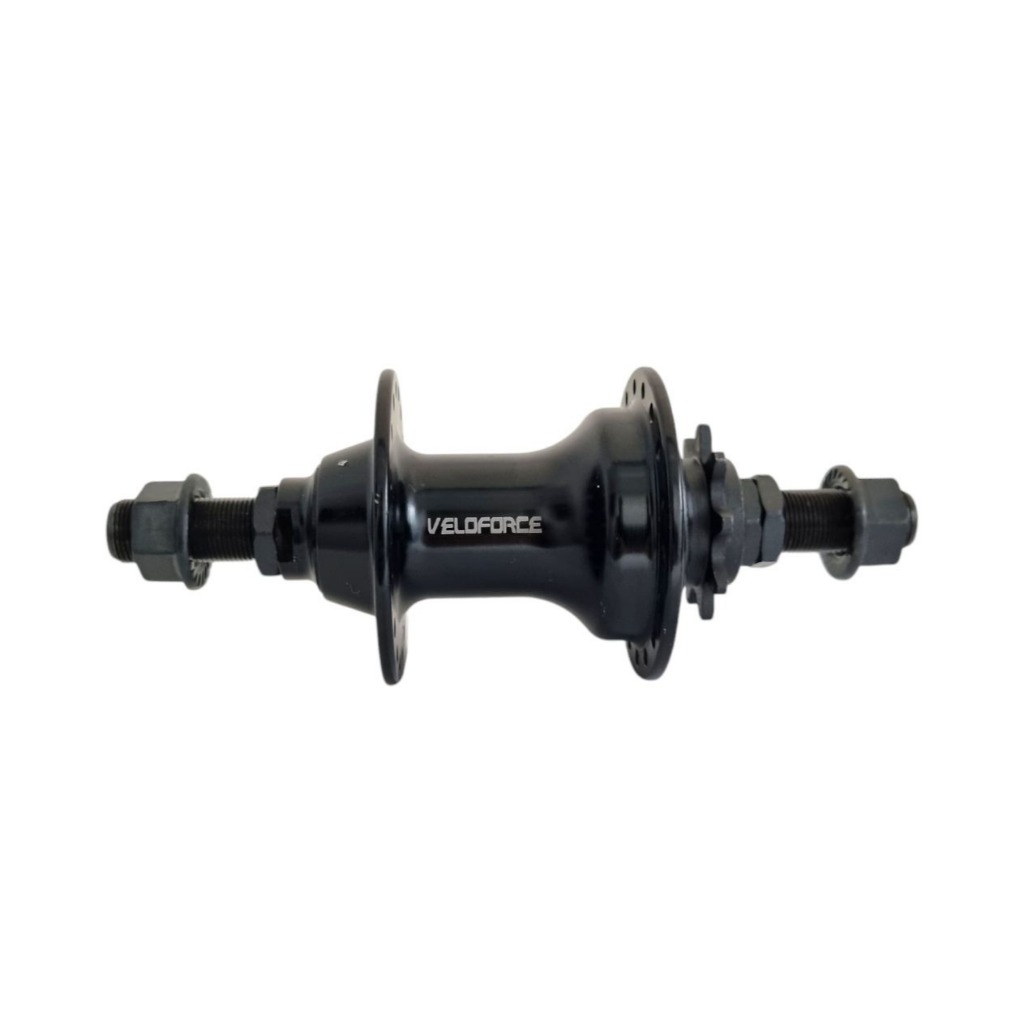 CUBO TRASEIRO BMX 36F 14MM ROLAMENTADO COG 9 DENTES PRETO crossbike