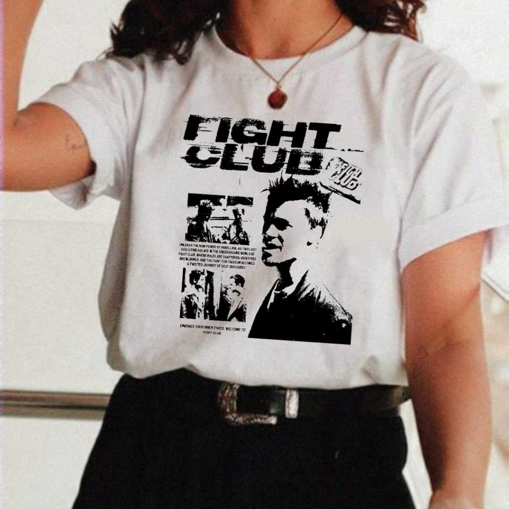 Camiseta Personalizada Unissex Filme Clube da Luta Fight Club 100% Algodão