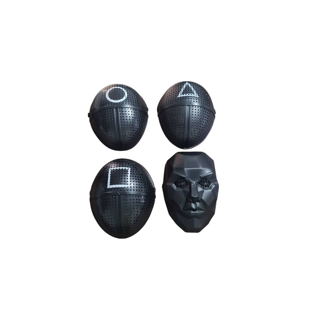 4 Máscaras Round kit mascara round 6 adulto e infantil - Fantasia Halloween