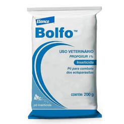 Pó Bolfo 200g Pulgas Piolhinhos Carrapatos Moscas Ácaros de Cachorro Gatos Galinhas Galinheiros