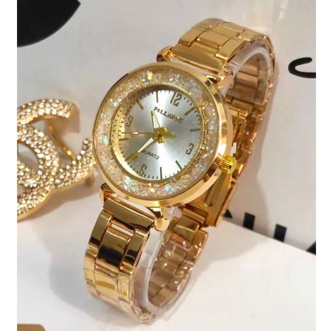 Relógio Feminino Pallyjane a Prova d’água Cristal Moda Mulher pra Presente P53 em Oferta na Shopee