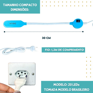 Luminária para maquina de costura com imã - CH em Oferta na Shopee