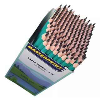 Caixa De Lapis Preto N° 2 Com 144 Undades - Masterprint. em Oferta na Shopee