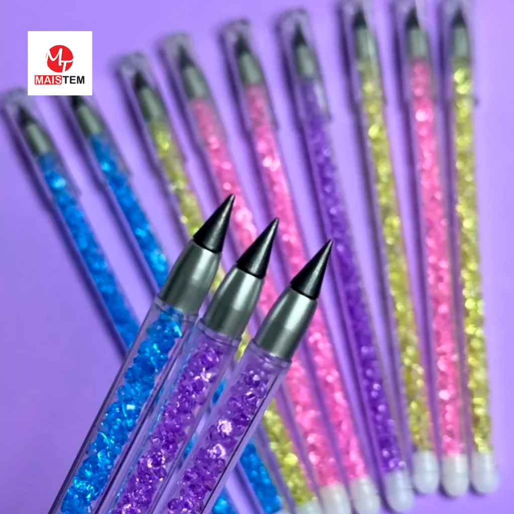 Lápis Eternal Glitter Colorido Volta as Aulas 1/3/6/12 un