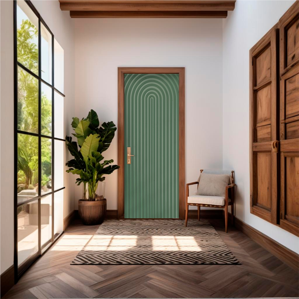 Capa De Porta Em Tecido Sublimado 2,0x0,8m C/ Elástico Decoração Vários Modelos em Oferta na Shopee