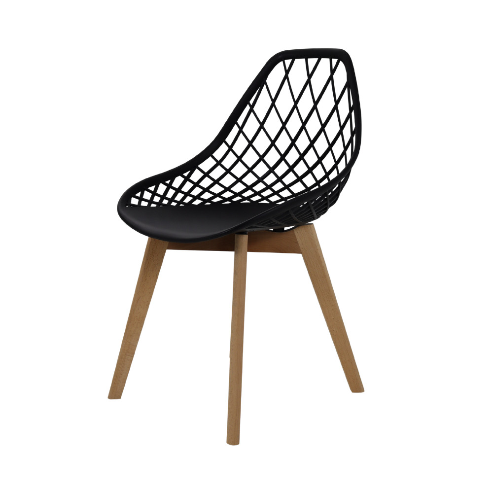 Cadeira de Jantar Cozinha Mesa Madeira Moderna Kaila Base Wood - Home & Living