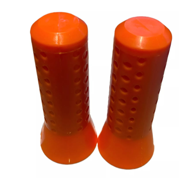 Par De Manopla Laranja Velobaby Velotrol Brinquedos Bandeirante 7/8