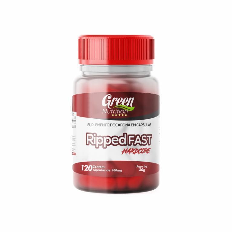 RIPPED FAST HARDCORE (CAFEINA) 210MG 120CAPS GREEN NUTRITION