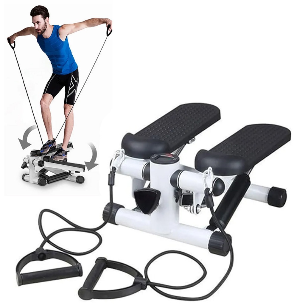 Mini Stepper Simulador Caminhada Fisioterapia Cardio Pilates Perna Gluteo Corpo Academia Treino Fortalecimento