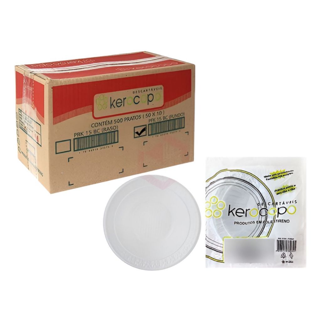 Kit Festa Descartável Pratos de Sobremesa Bolo - 100un / 200un / 300un