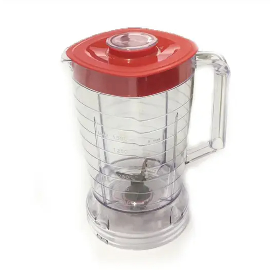 Copo P/ Liquidificador Arno Power Max 1000/700 Multichef Cristal (Tampa Verm.)