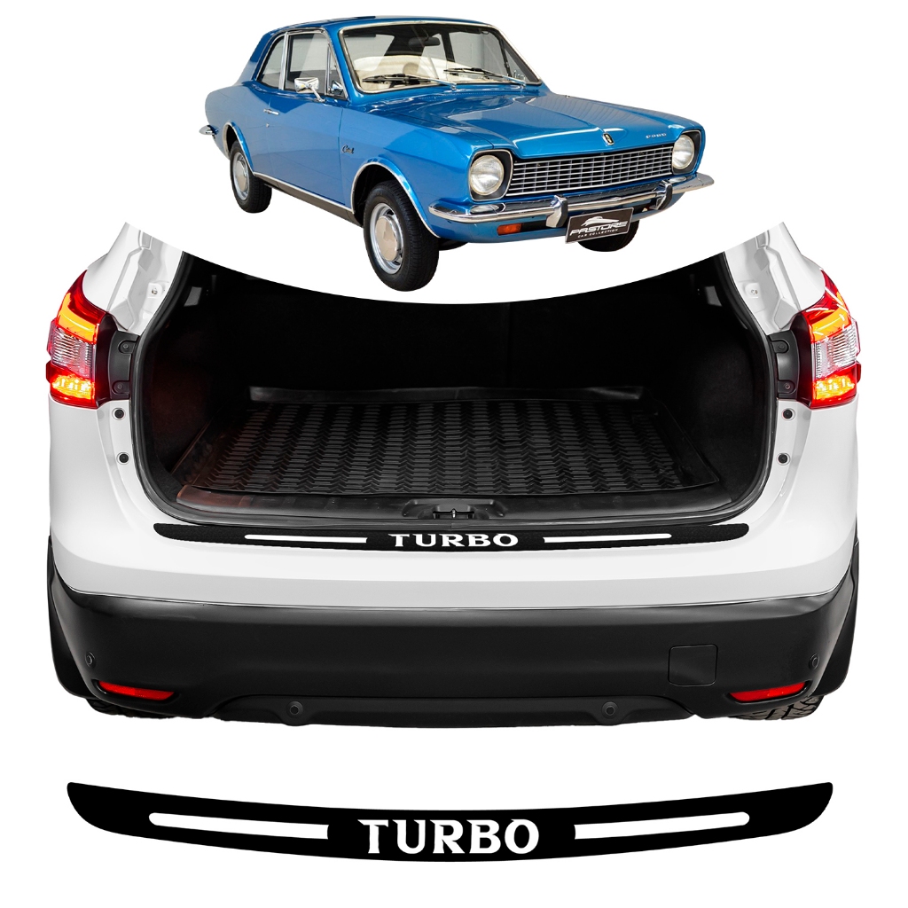SOLEIRA  PORTA MALA FORD CORCEL UNIVERSAL DIVERSAS CORES ADESIVO TURBO PARA CARRO PERSONALIZADO