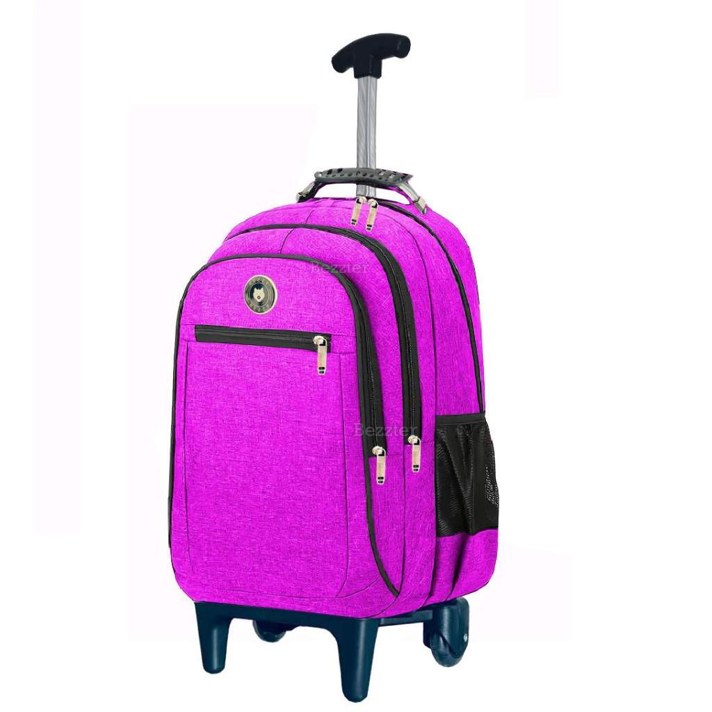 Mochila de rodinhas Faculdade Escola Trabalho Rosa em Oferta na Shopee