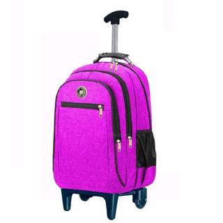 Mochila de rodinhas Faculdade Escola Trabalho Rosa em Oferta na Shopee
