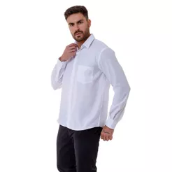 Camisa Social Masculina Luxo Moda Estilosa Manga Longa
