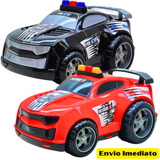 Brinquedo Infantil Carrinho Policia Bombeiro Para Menino Carros de Resgate Faz De Conta em Oferta na Shopee