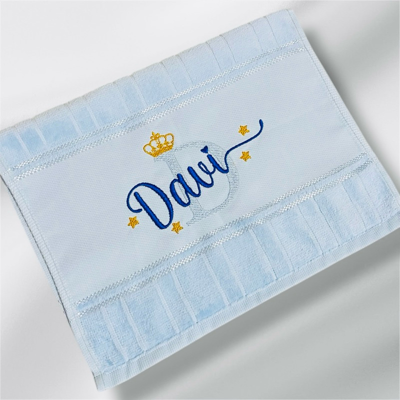 Toalha de Boca Bordada Personalizada Com Nome