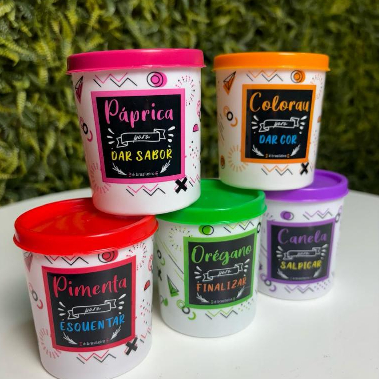 Porta Tempero com Nome - Comprar com Melhor Preço em Essenciais para Culinária