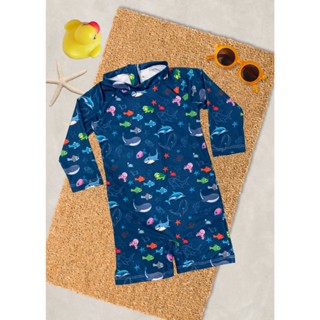 Macaquinho Com Proteção UV Temático Roupa Menino Térmica em Oferta na Shopee