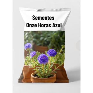 pacote Sementes flor onze horas Azul flor triplas em Oferta na Shopee