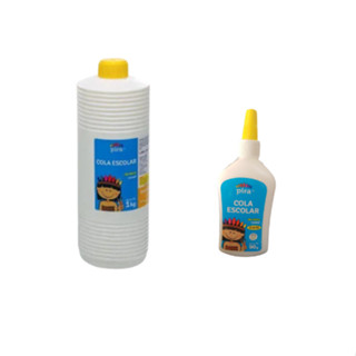Kit Cola Branca 1Kg + 1 unidade 90g Lavável Pira Escolar, envio imediato em Oferta na Shopee