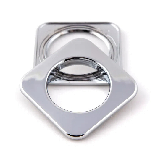 Kit 10 Ilhós Quadrado Cromado Para Cortina 28mm em Oferta na Shopee