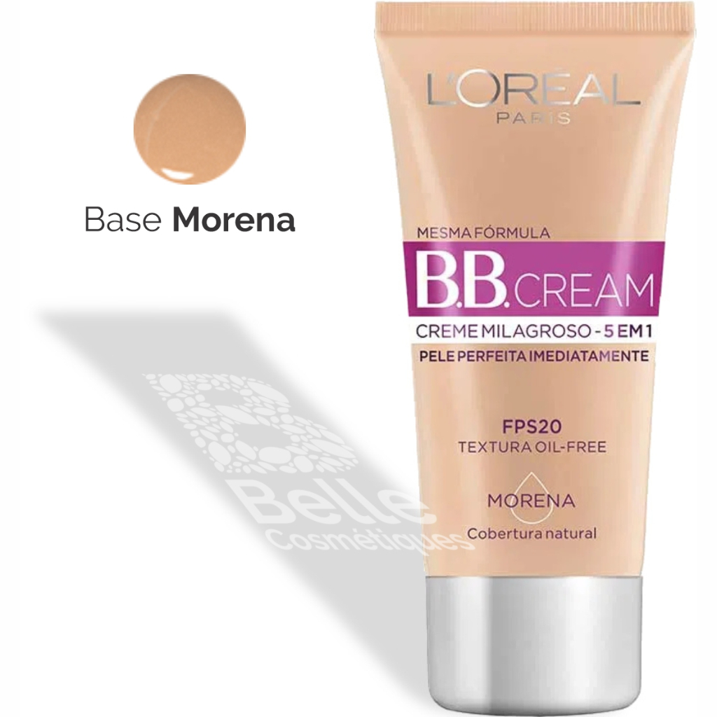 BB Cream Creme Milagroso 5 em 1 - Base Morena - FPS 20 - Loréal Paris