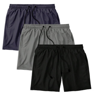 Kit Bermuda Masculina Tactel Lisa Básica Esportiva