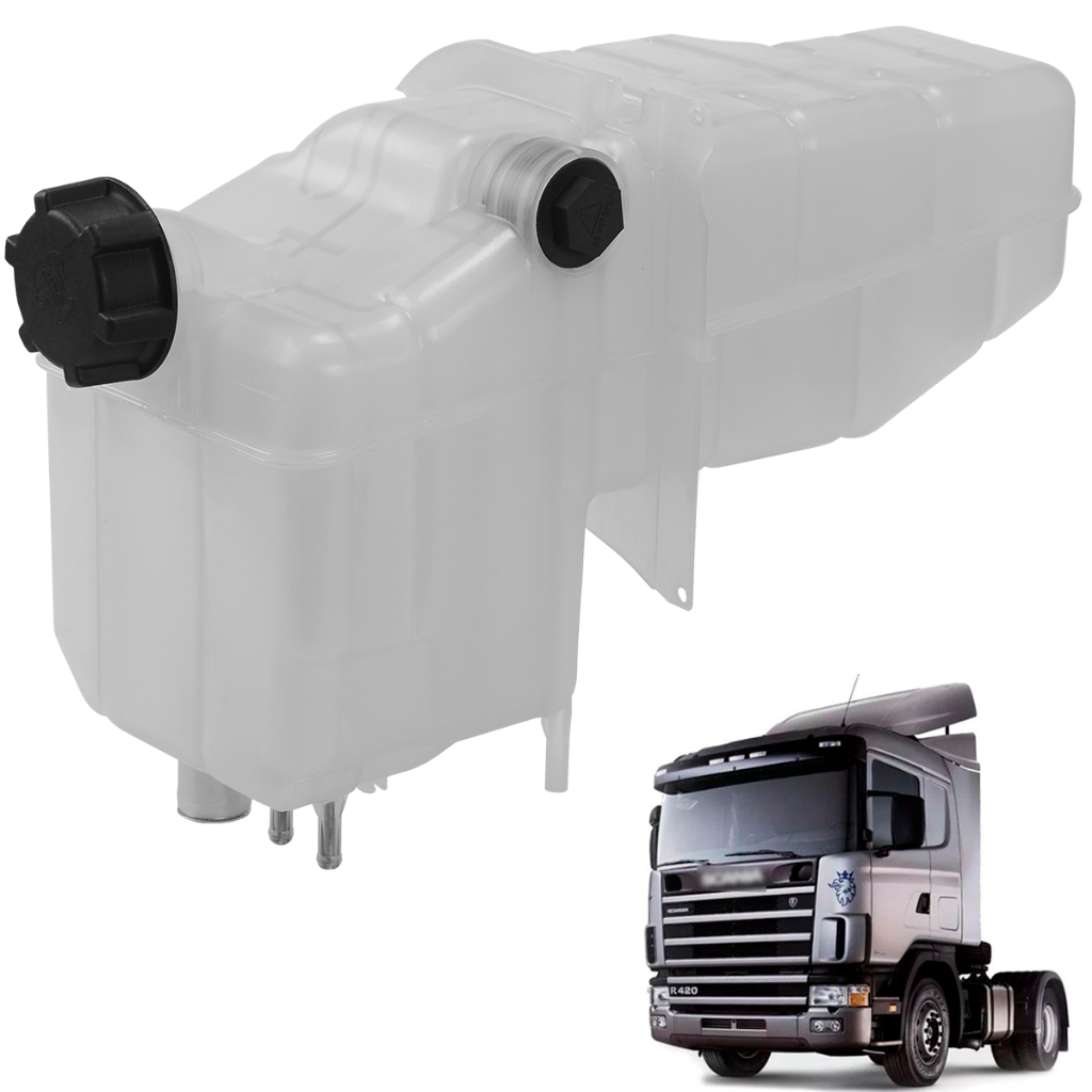 Reservatório Agua Radiador Scania Série 4/5 com Tampa e Bóia
