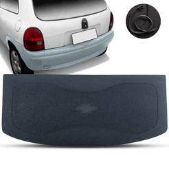Tampão Porta Malas Corsa Wind 1994 a 2001 Carpete Preto 2 portas