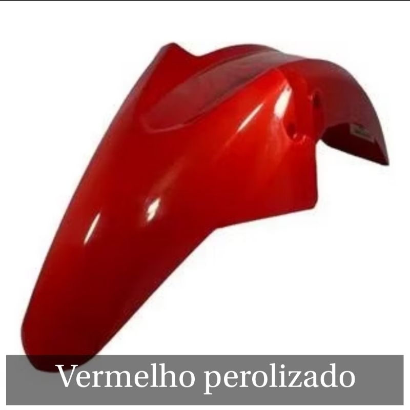 Paralama Dianteiro Titan/Fan 160/150 Vermelho Perolizado Inquebrável em Oferta na Shopee