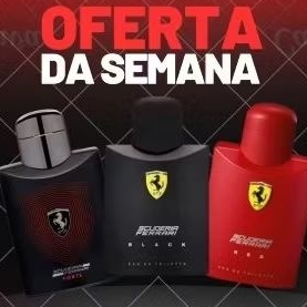 kit 03 perfumes homen Ferrari 100mls cada alta fixação Envio imediato a sua compra! Envio imediato a sua compra!!!