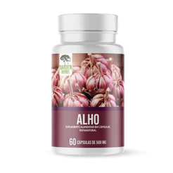 Alho ( Extrato 100%Natural e Puro ) 500 Mg - 60 cápsulas
