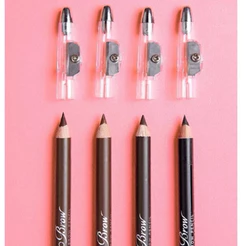 Lápis de madeira para Sobrancelhas Go Brow RK by Kiss - black Brown