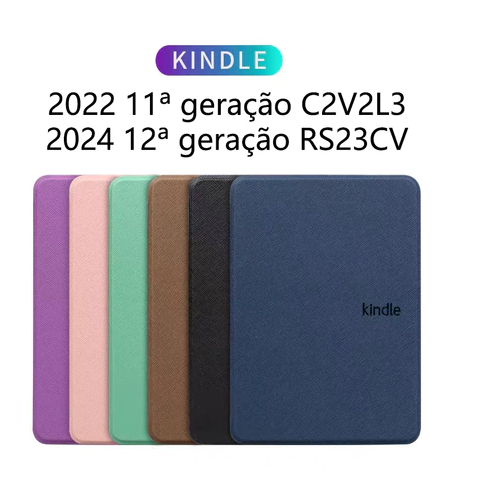 Capa protetora magnética para Kindle de 11ª/12ª geração de 6" 6polegadas (2022. 2024.C2V2L3/RS23CV)