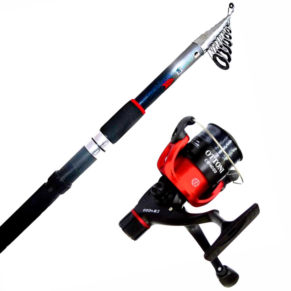 Kit Pesca Completo Vara 4,20m Retrátil Molinete Grande 4000 Linha Monolifamento Pescaria Resistente em Oferta na Shopee